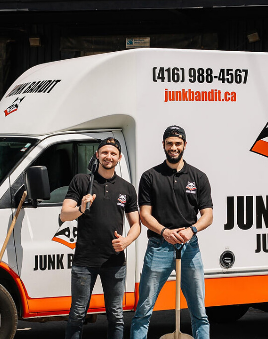 Two Main In Uniform Infront Of Van Img